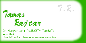 tamas rajtar business card